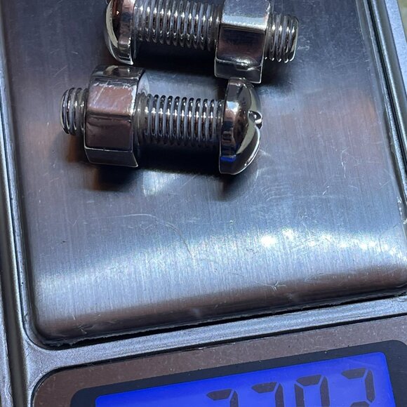 Tiffany & Co Silver Nut Bolt Cufflinks Cuff Link Links w/ Pouch - Picture 14 of 14